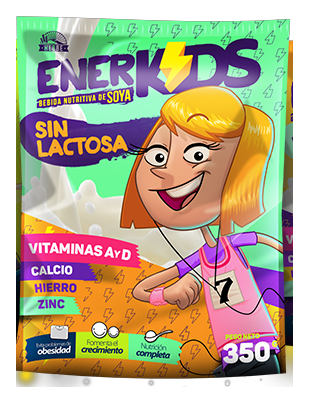 Enerkids Bebida de soya en polvo Sin lactosa, 350 g
