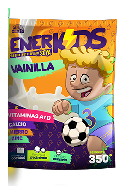 Enerkids Bebida de soya en polvo Vainilla, 350 g