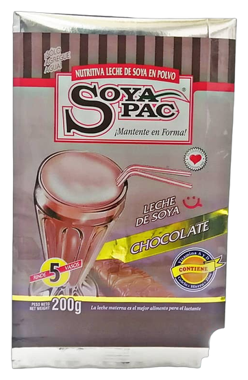 Soyapac Bebida de soya en polvo Chocolate, 200 g